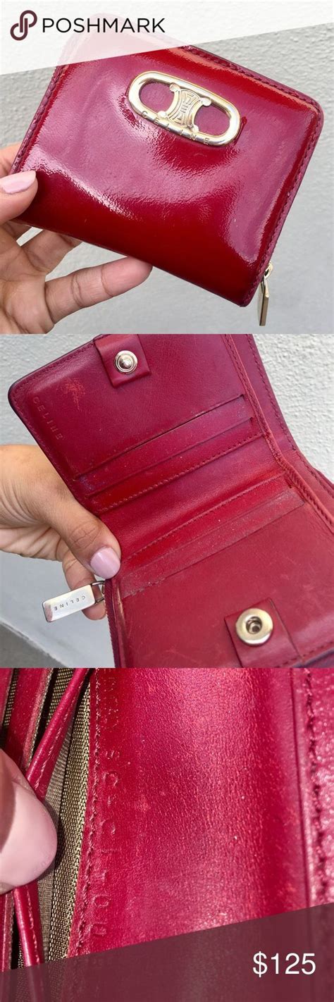 celine wallet red black|celine wallet japan.